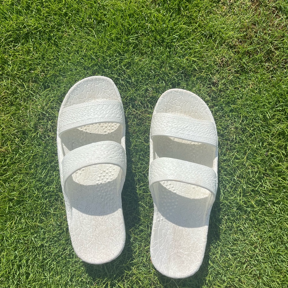 White Jesus Sandals